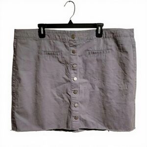 Charlotte Russe Gray Mini Pencil Skirt Button Cozy Layers Academia Forest Fairy